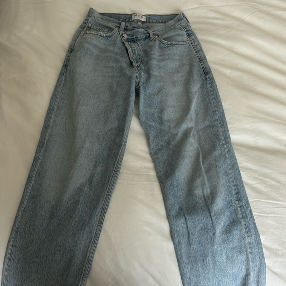 Agolde criss cross jeans
